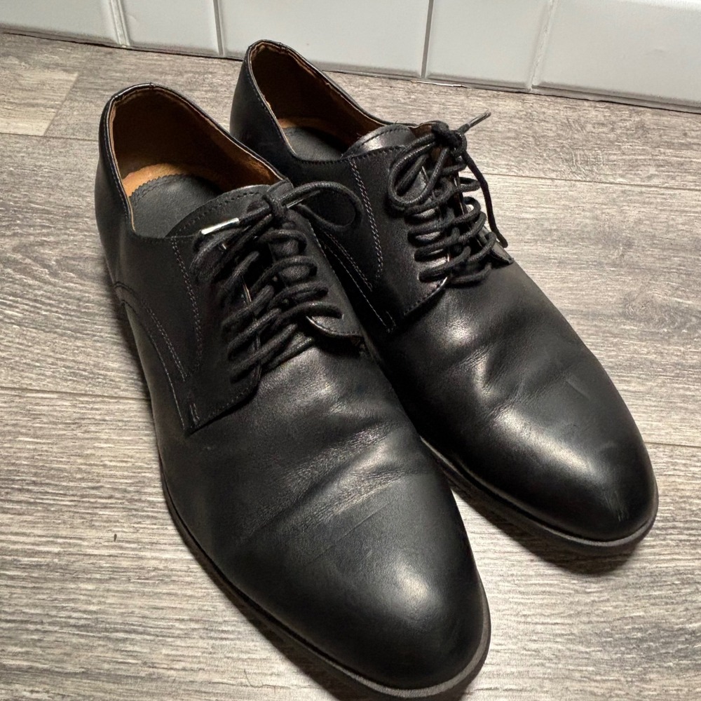 Blake McKay Black Leather Lace Up Oxford Dress‎ Shoes Men's Size 10.5